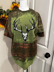 Camouflage Look Deer Head T-shirt